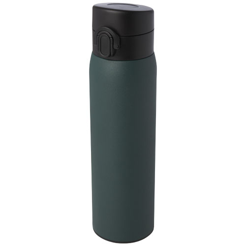 Bouteille publicitaire isotherme 450 ml inox recyclé Sika Vert forêt